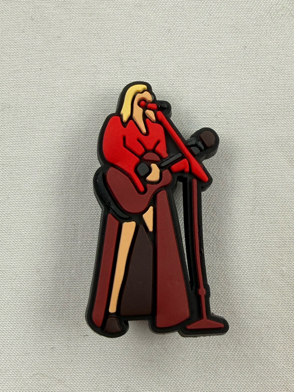 Taylor Swift Red and Gold Musician Enamel Croc Charm